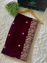 Maroon Embroidered Elegance