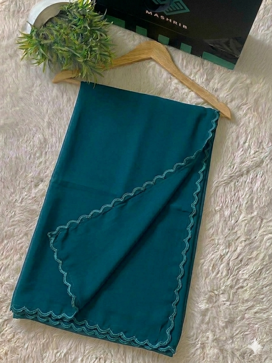 Teal Chiffon Dupatta