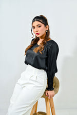 Black Silk Top