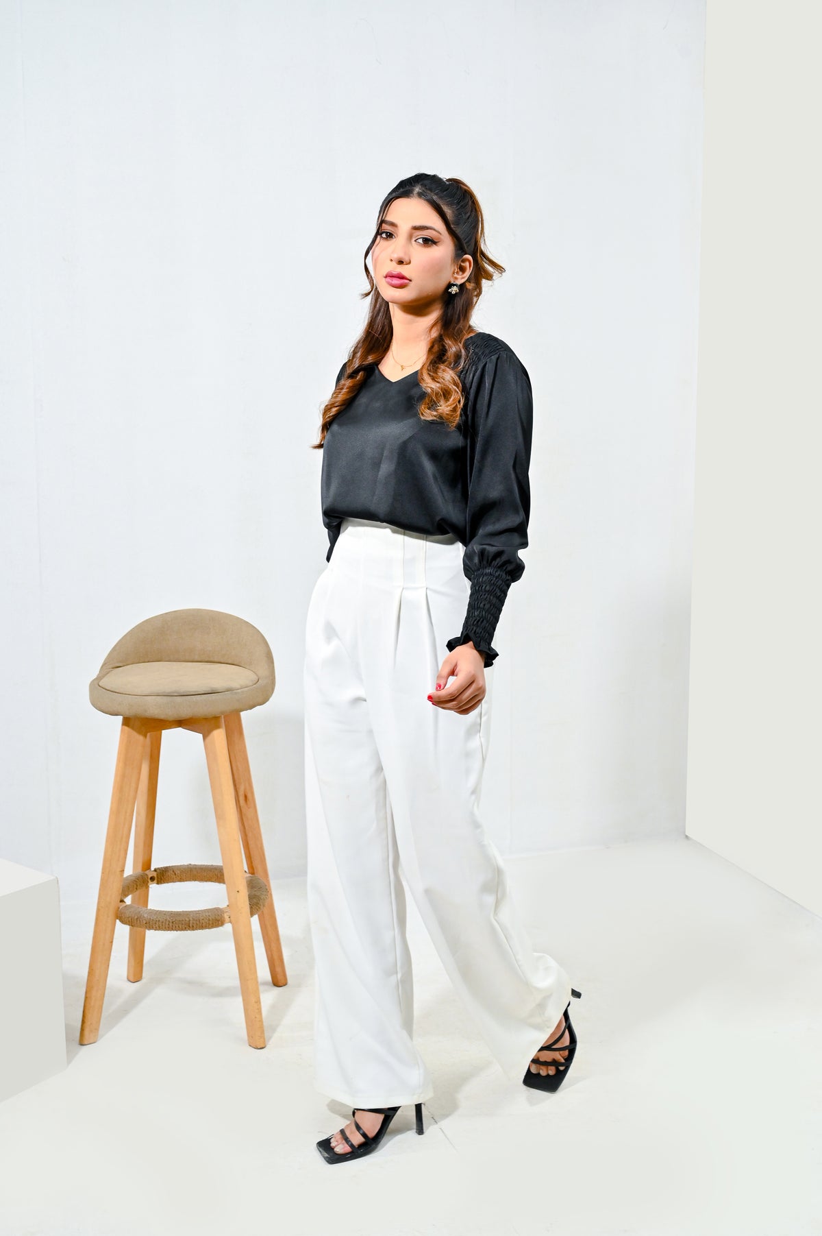 Black Silk Top