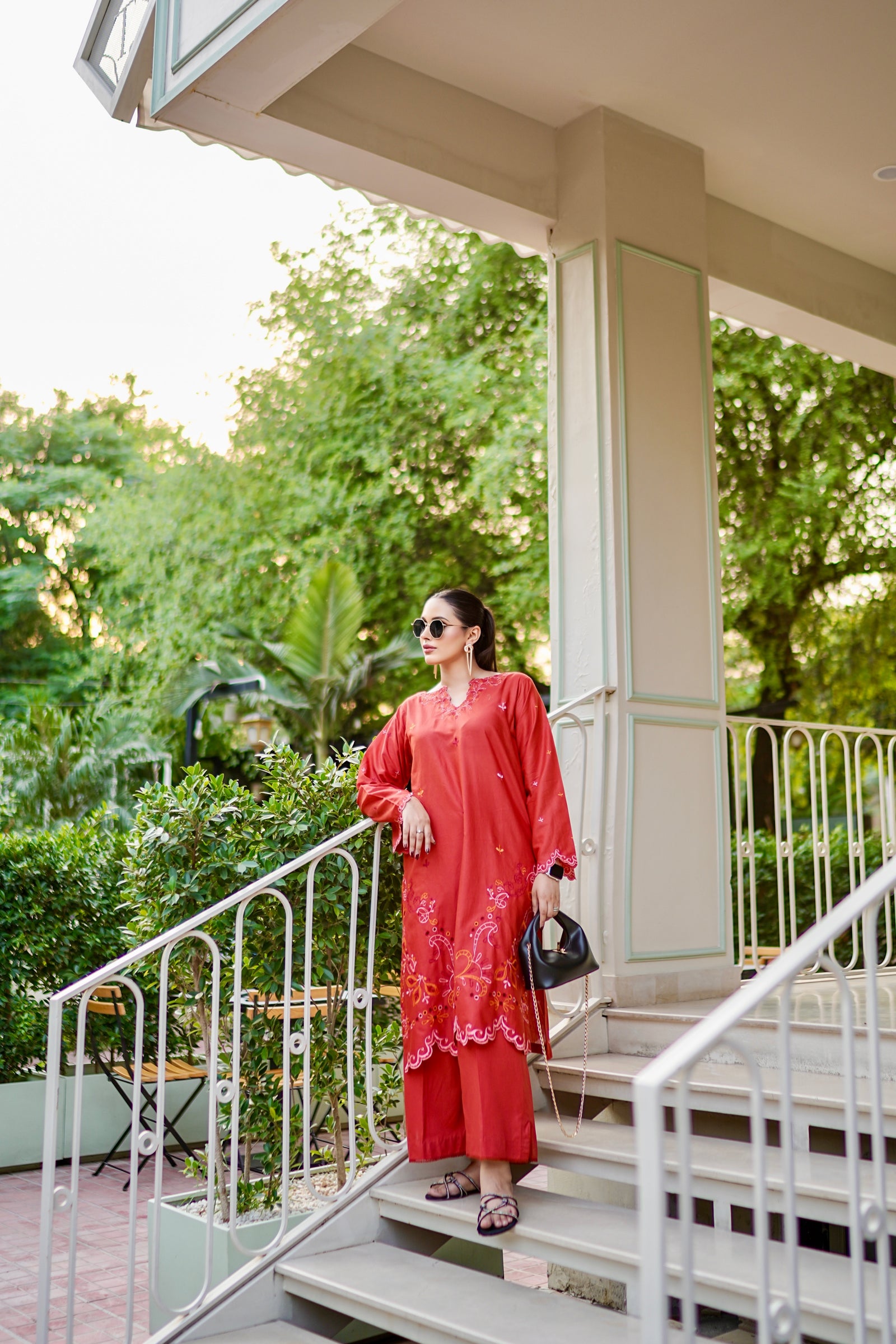 Scarlet Whisper - (premium cotton cambric)