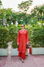 Scarlet Whisper - (premium cotton cambric)