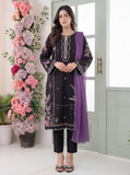 Purple Chiffon Dupatta