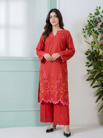 Scarlet Whisper - (premium cotton cambric)